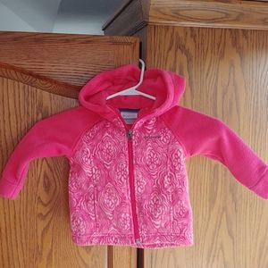 Columbia pink fleece jacket